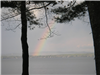 Rainbow Over Lake