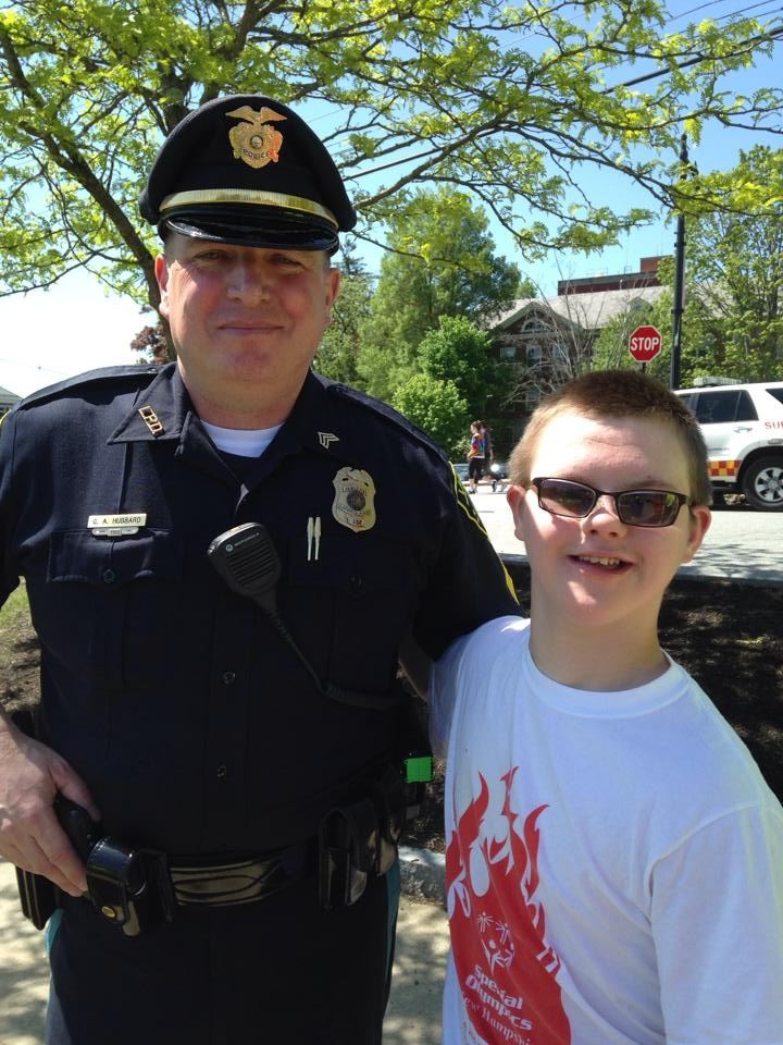 Sergeant Gary Hubbard and Special Olympian