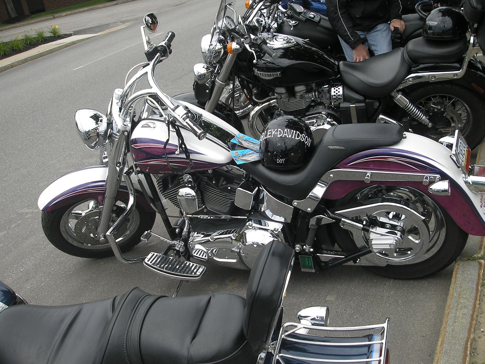 One of the many bikes visiting the area in 2010