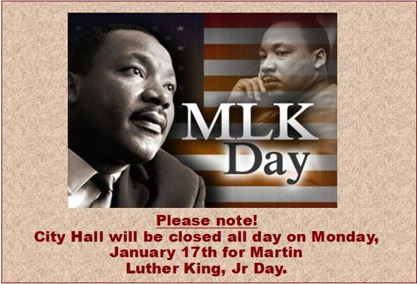 City Hall Closed MLK Day