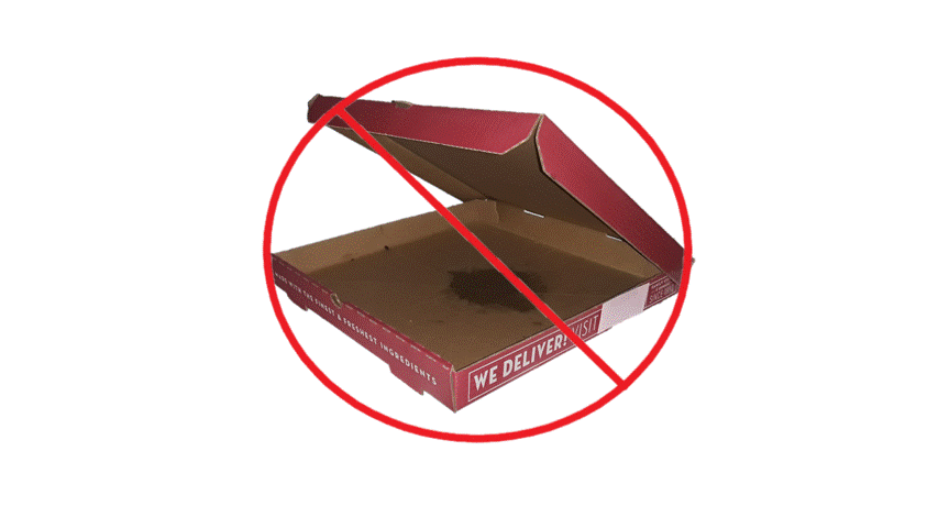 No Pizza Boxes