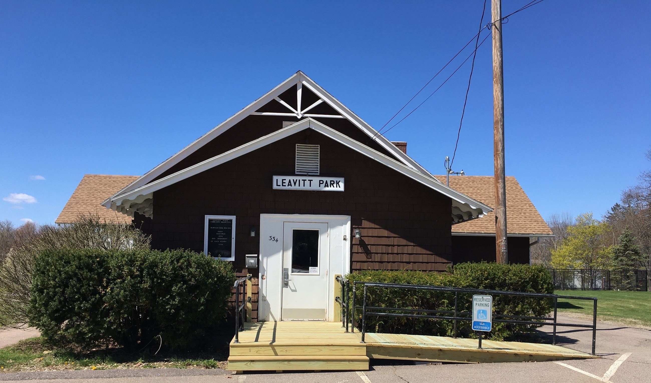 A photo of the Leavitt Parkhouse Entrance